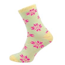 ponožky froté žluto-růžové