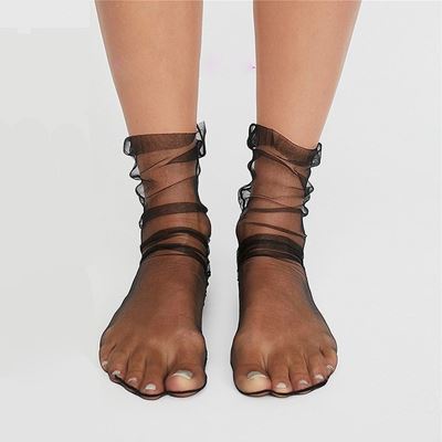 silonové ponožky černé