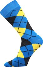 ponožky Lonka Wearel - káro modro žluté