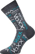 ponožky Voxx Matrix Vx šedá-neon-tyrkys