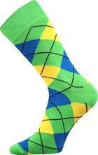 ponožky Lonka Wearel - káro zeleno modré