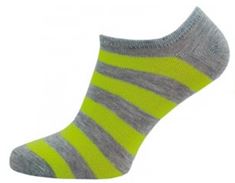 ponožky kotníčkové šedo-žluté