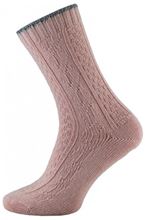 zimní ponožky s vlnou růžové