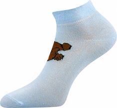 bavlněné ponožky s medvídkem modré