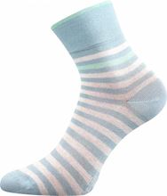 bavlněné ponožky s pruhy modré
