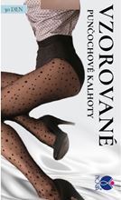 silonové kalhoty s puntíkem