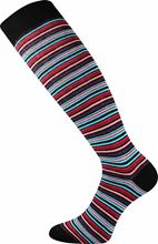 pruhované podkolenky tmavé