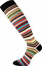 pruhované podkolenky světlé