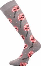 barevné podkolenky s motivem cukrové vaty