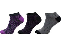 kotníkové ponožky fialové